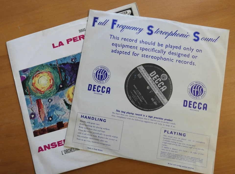 SXL 2027 ED1 Dukas La Peri Debussy Jeux Ansermet Decca 1st WBg BBB 1E 1E - Image 4 of 4