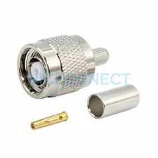 RP-TNC Male  Female Pin  Connector Crimp for LMR195 RG58 RG142 RG400 Cable