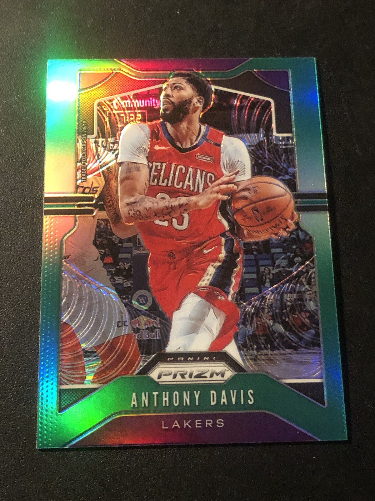 2019-20 Panini Prizm Green Prizm Anthony Davis #222