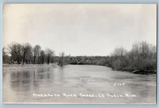Le Sueur Minnesota MN Postcard RPPC Photo Minnesota River Scene c1950's Vintage