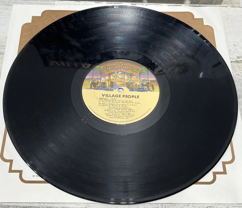 Village People Self Titled Vinyl LP Record 1977 NBLP 7064 - Image 4 of 4