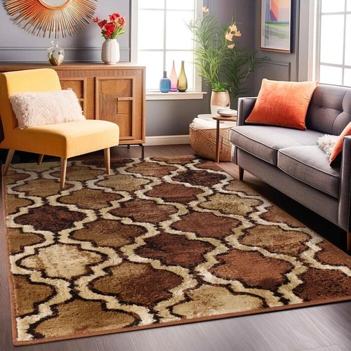 Viking Modern Trellis Geometric Large Indoor Area Rugs Or Runner Rug - Picture 25 of 119
