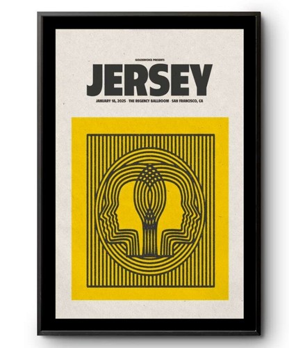 Poster Jersey in San Francisco, CA on Jan 18, 2025 Tour Poster, gift for fans - Picture 3 of 8