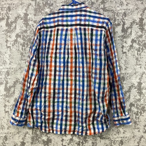 Tommy Bahama Paisley kariertes geknöpftes Hemd Herren Large Langarm mehrfarbig - Bild 2 von 11