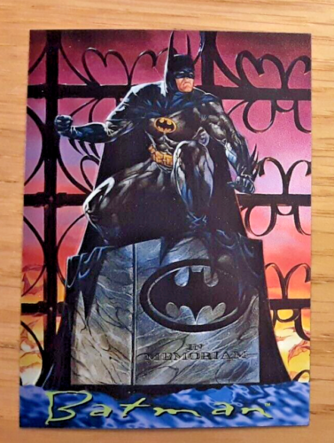 1995 Skybox Batman Master Series Chromium Chase card BATMAN 1 of 2 - Foto 1 di 2