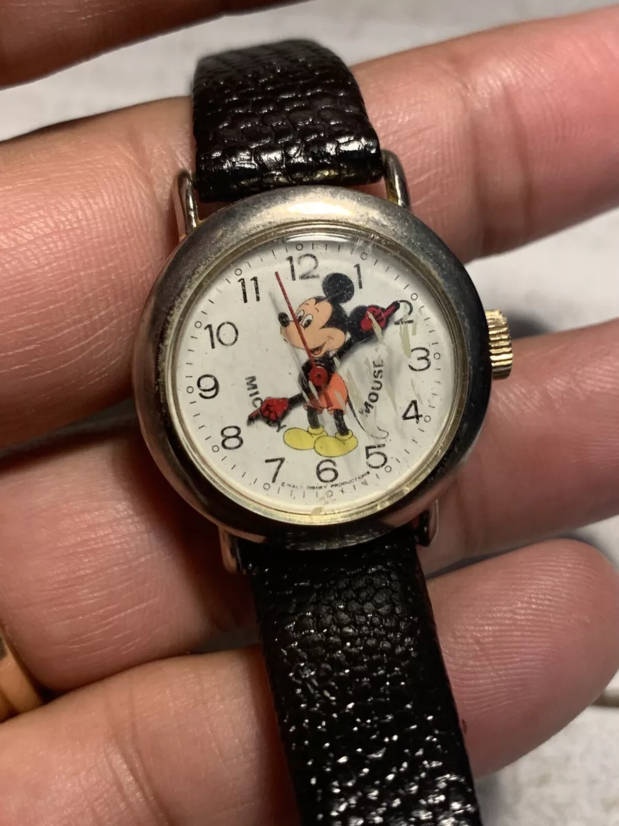 VINTAGE MICKEY Watch Disney Hong Kong~ Bradley Parts Or Repair | eBay