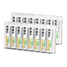 EBL Rechargeable AAA Batteries 16-Counts Ready2Charge 1100mAh Ni-MH Battery