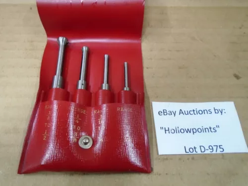 Lufkin vintage No. 78-S Machinist Small Hole Gage Gauge 4 Pc Set 1/8" -1/2" D975