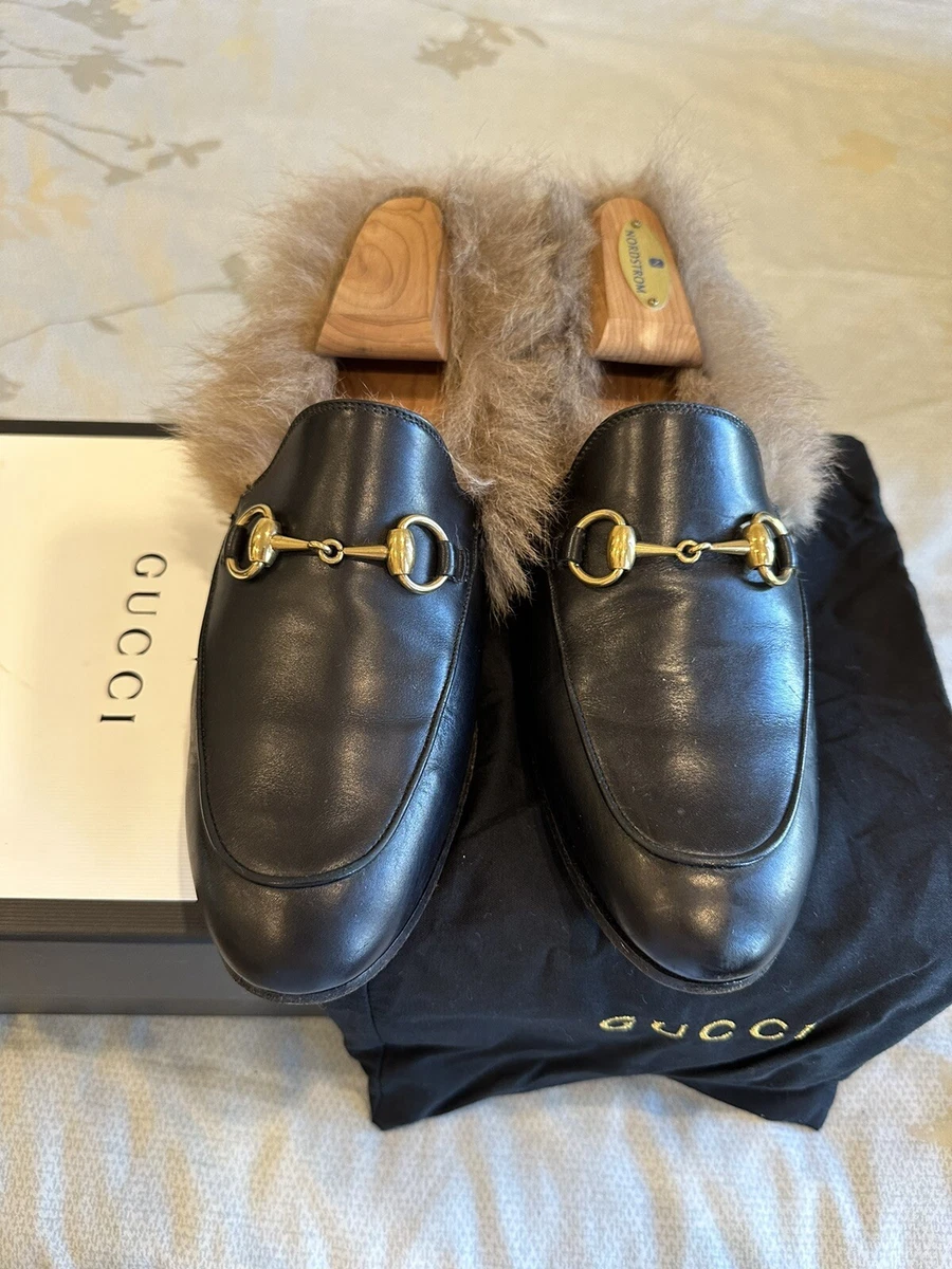Gucci 2024 fur loafers