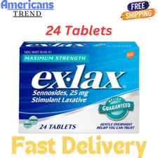 Ex-Lax Maximum Strength Stimulant Laxative Constipation Relief Pills, 24 Count