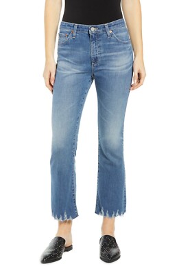 NWT AG JODI CROP 18 YEARS AMBROSIAL HIGH-RISE SLIM FLARE JEANS 28, 29