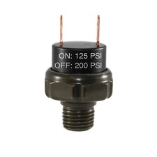 125-200PSI Air Pressure Switch Tank Mount Thread 1/4" NPT 12V/24V For Train Horn