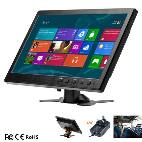 10.1 inch LCD Monitor Mini TV Computer Display PC TV Display AV VGA BNC HDMI UK - Picture 2 of 11