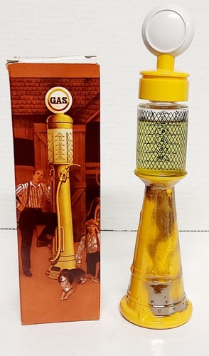 Avon Yellow "Remember When" Service Station Gas Pump 9 3/4" - Picture 2 of 2