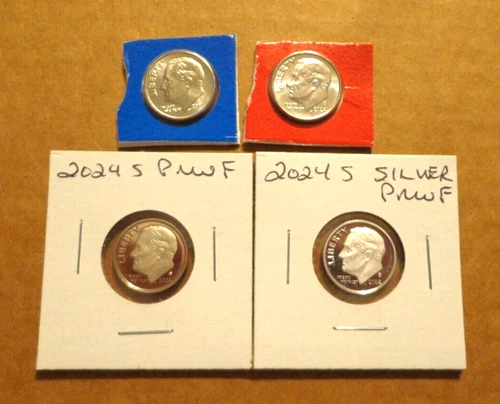 2024 P D S S Roosevelt Dime Silver & Clad Proof Sealed Mint Cello PDSS