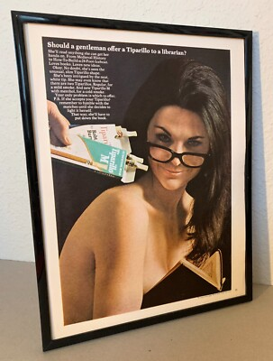 #ad Tiparillo cigar ad Should a gentleman offer one to a librarian? FREE SHIP. $26.95