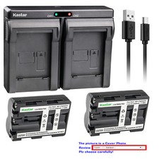 Kastar Battery Dual Slim Charger for Sony NP-FM500H DSLR-A100 Alpha A100 100