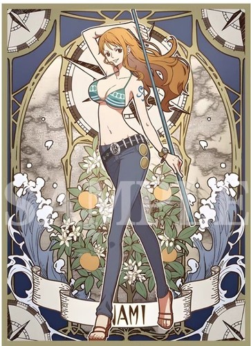 Juego de cartas de una pieza TCG fundas de baraja de arte personalizadas (60 piezas) - Nami