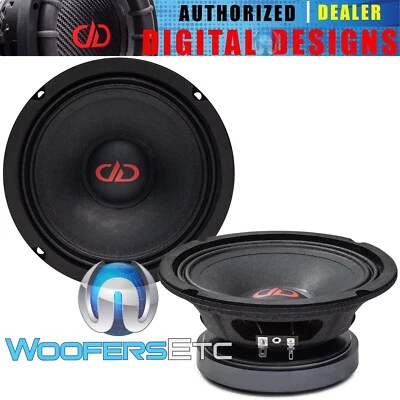 DIGITAL DESIGNS DD AUDIO VO-M6.5b 6.5" 2-OHM 300W PA MIDRANGE BOAT CAR MOTORCYCLE AUDIO SPEAKERS