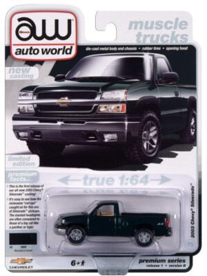 AUTO WORLD 2003 CHEVY SILVERADO MUSCLE TRUCKS PREMIUM SERIES