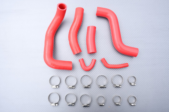 Kit durites de radiateur eau rouge KAWASAKI ZRX 1200 R S circuit refroidissement moteur 2000-2008