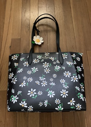 Borsa Ciondolo Kate Spade Dana margherita Nera Saffiano KG582 Nuova con etichette