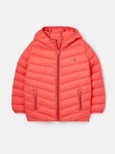 Joules Kinnaird Showerproof Padded Coat In Pink