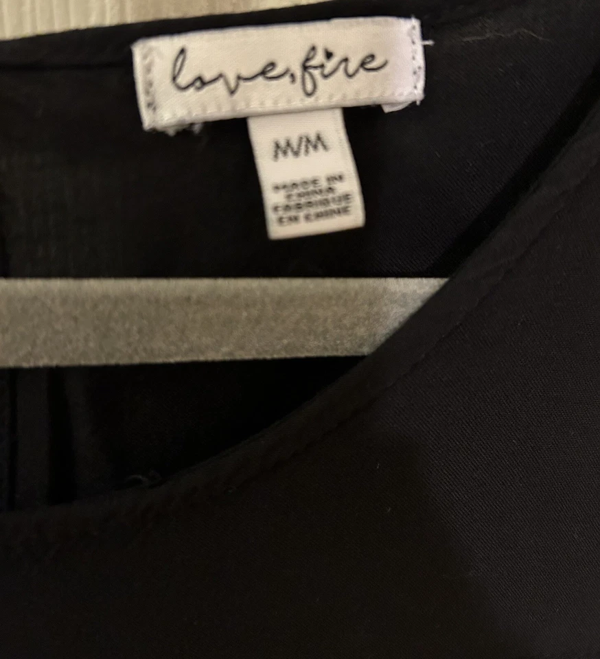 Love Fire 刺绣墨西哥民族波西米亚礼服花卉节日女式 M 码 — 第 4/4 张图片