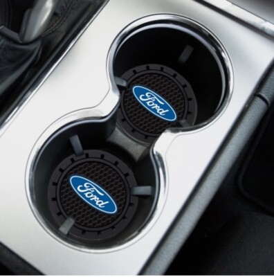  Authentic Ford Car Coaster, 2x Cupholder Coasters     Best Gift  