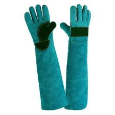 Animal Dog Pet Reptile Snake Handling Gloves Anti-Bite Leather Protective Gloves