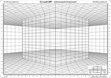 Grid Perspective Graph 'It D Cube IN Perspective Oblique