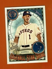 2019 Topps Allen & Ginter Baseball Star Signs BSS-12 Carlos Correa