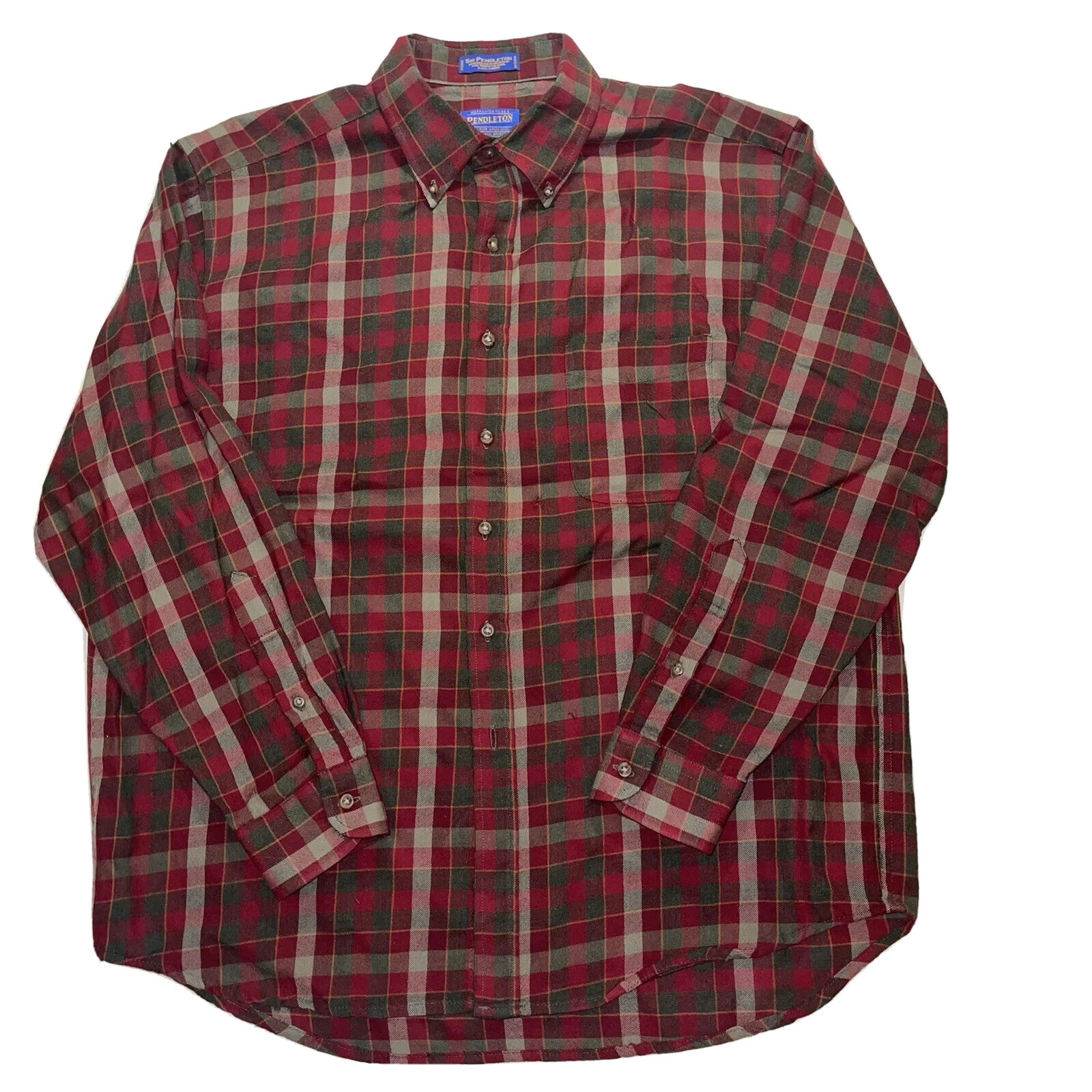 Pendleton Sir Pendleton Wool Button Front Shirt M… - image 1
