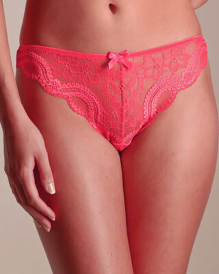 NWOT tangerine Simone Perele lace tanga thongs  110710  size 2,3