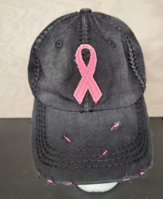KBETHOS Vintage Breast Cancer Awareness Destressed Baseball Hat Cap Pink Ribbon