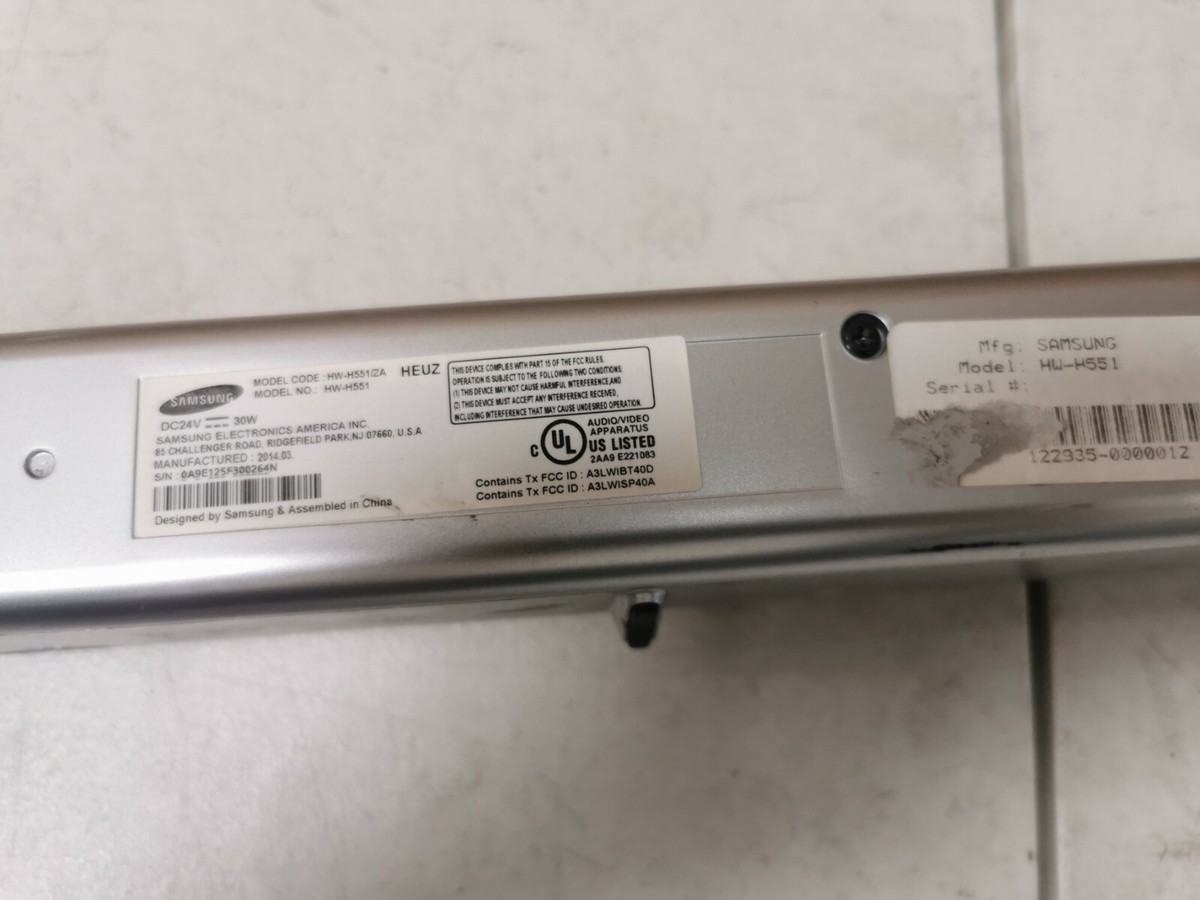 Samsung HW-H551 Wireless Audio Soundbar (Silver)/Bluetooth/Test