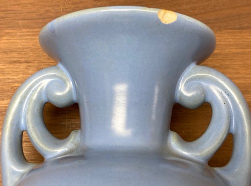 Vintage Mid Century Blue Vase, Art Deco - Picture 7 of 10