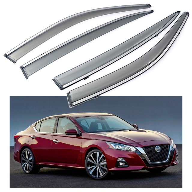4Pcs Car Window Visor Vent Shade Deflector Sun/Rain for Nissan Altima