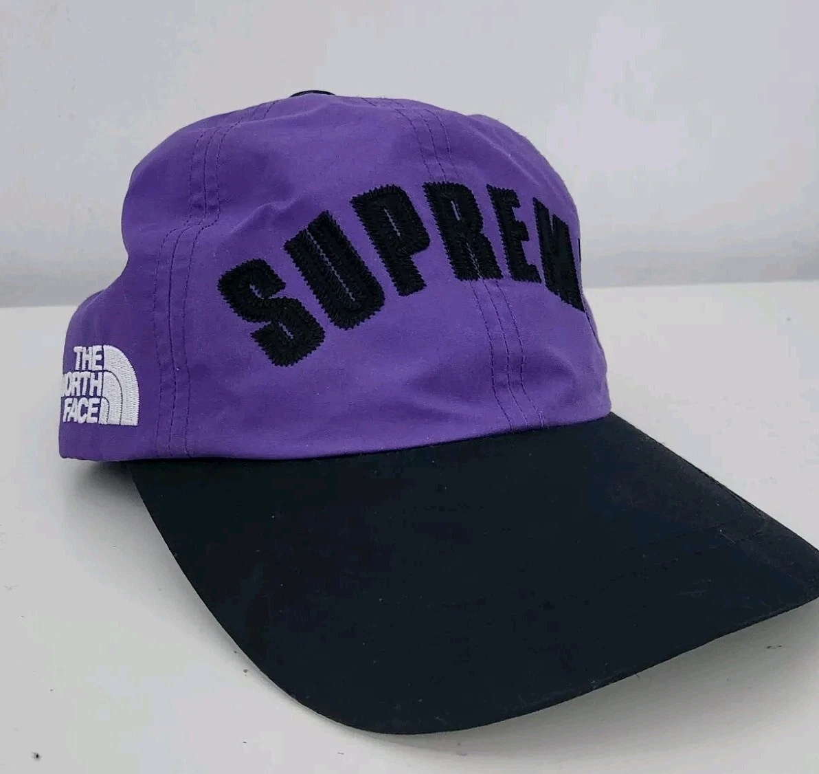 SS19 Supreme THE NORTH FACE Arc Logo 6 panneaux casquette violette chapeau GORETEX imperméable