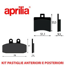 KIT PASTIGLIE FRENO ANTERIORI E POSTERIORI APRILIA LEONARDO 300 2004