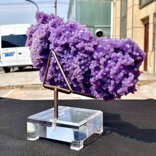 5.06LB Indonesia natural purple grape agate quartz crystal particles - Picture 9 of 13
