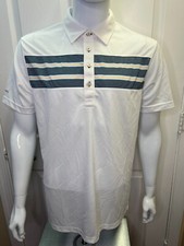Sligo Mens Polo Golf Shirt XL White Three Eighty Two Sports Athletic Wear