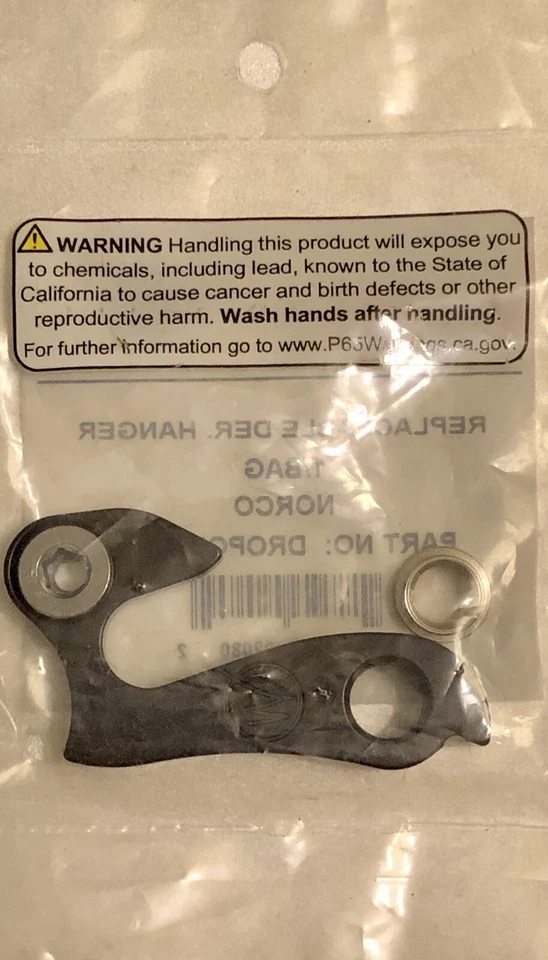 Suspensión de cambio 187 DROPOUT-187 bicicleta puntera trasera #187 fabricación de ruedas Foto 2 de 3