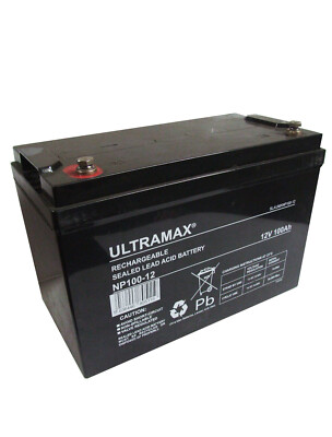 12V 100Ah Versiegelt Blei Säure - AGM VRLA Ersatz Akku für Leoch DJM12100(H)