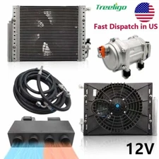 12V Air Conditioner Unit Under Dash Electric AC Kit Heat & Cool Universal Auto