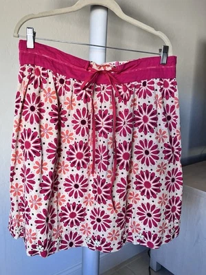 A Common Thread Petite Pink Retro Gänseblümchen Blumen Kordelzug Rock Neu mit Etikett - Bild 1 von 4