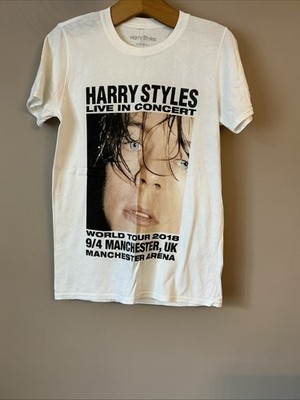 Harry Styles weißes Live In Concert Manchester Arena Top - Größe Small