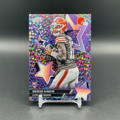 Shedeur Sanders 2025 Topps Cosmic Chrome Football SF-59 RC StarFractor SSP