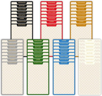 MTG Card Dividers for Storage Boxes, MTG Deck Box Dividers, Trading Card Divider