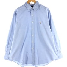 Used Ralph Lauren LOWELL long-sleeved cotton shirt men's size XL